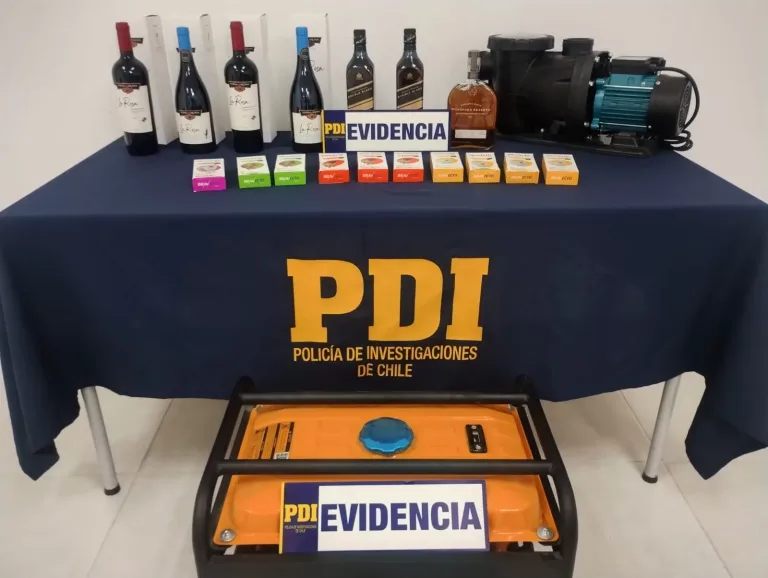 PDI Detiene a Pareja Responsable de Tour Delictual en Locales de San Vicente