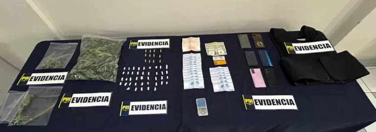 Cinco detenidos tras procedimiento antidrogas en Rengo