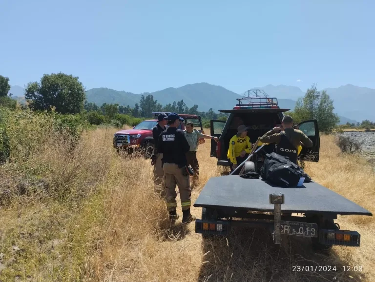 Realizan hallazgo de un cuerpo en el Rio Teno que podría corresponder a hombre caído en el sector los Queñes.