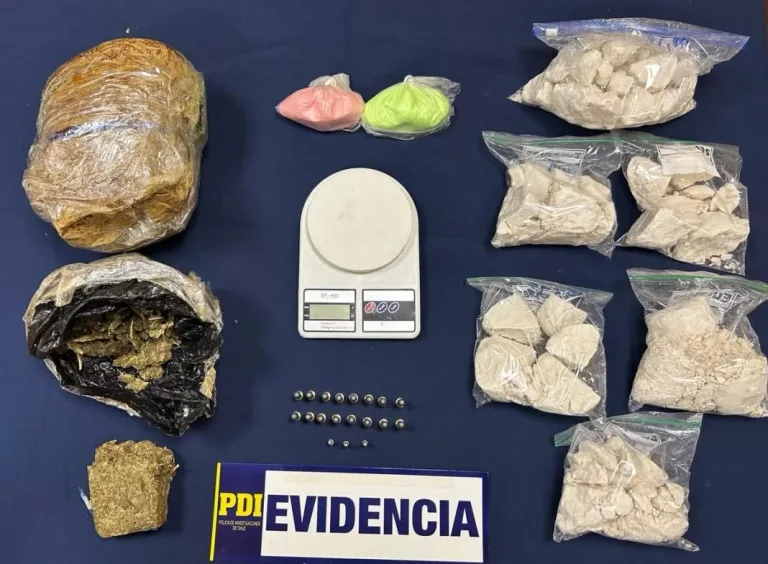 En Rancagua detienen a extranjero con más de cinco kilos de droga