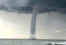 Pronostican posible formación de trombas marinas y tornados desde la región del Maule al sur