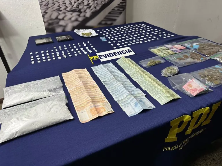 PDI Detiene a Cinco Sujetos por Microtráfico de Drogas en Curicó