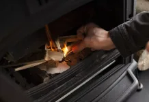 Chimenea-encendido