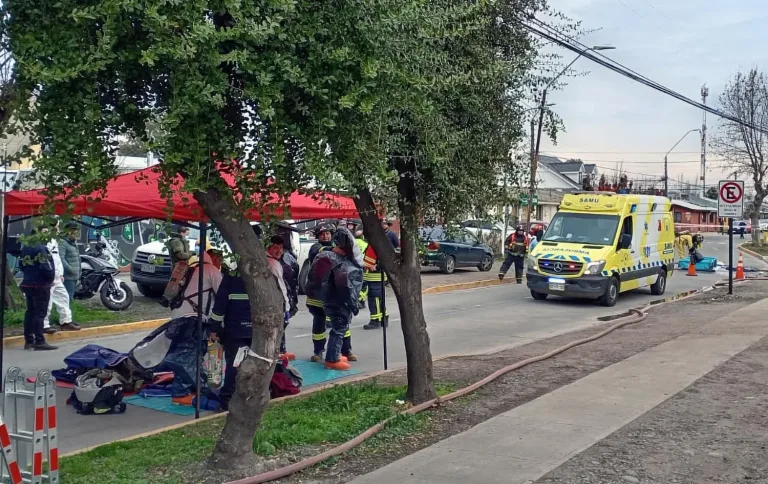 Amplio operativo por joven que habría ingerido elemento químico en el centro de Curicó (Videos)