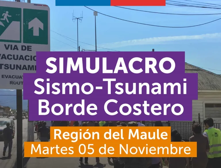 Anuncian simulacro de terremoto y tsunami para la costa maulina