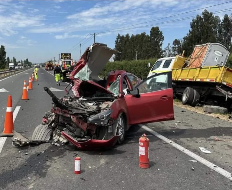 Accidente de tránsito en las cercanías del peaje Quinta deja varios lesionados