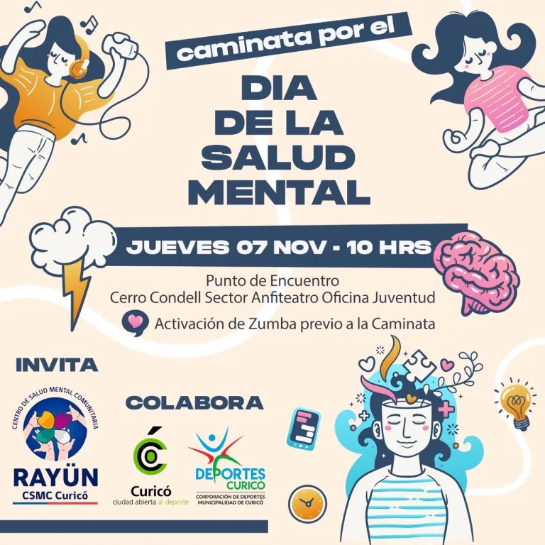 Curicó celebra el “Día de la Salud Mental” Este próximo 7 de Noviembre