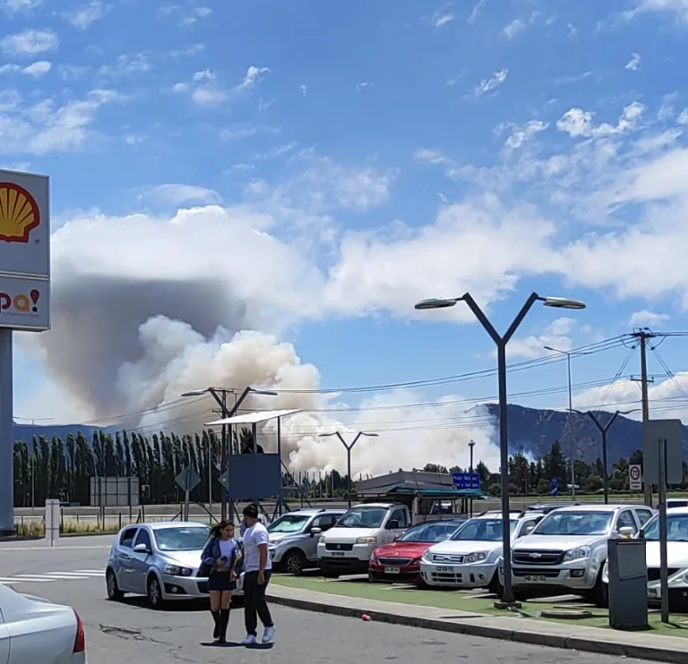 Declaran Alerta Roja en la comuna de Mostazal por incendio forestal