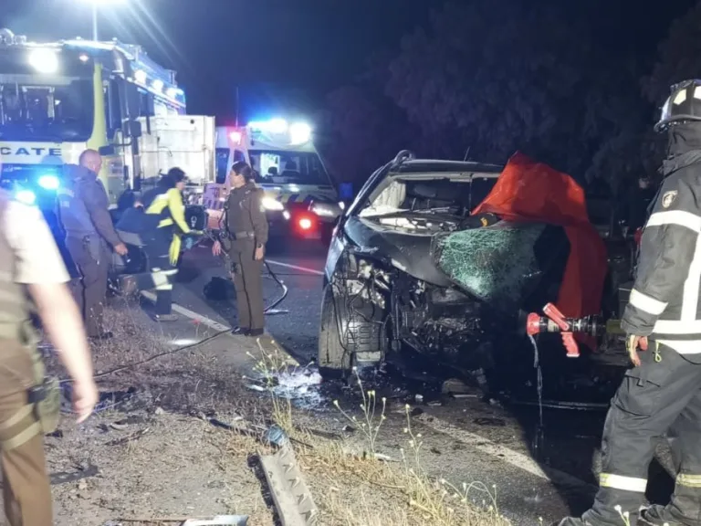 Trágico accidente en la Ruta del Itata deja cinco fallecidos y tres heridos