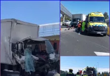 Una persona resultó lesionada tras colisión entre camiones en sector de pasarela Quilvo, en la Ruta 5 Sur Una persona resultó lesionada tras colisión entre camiones en sector de pasarela Quilvo, en la Ruta 5 Sur
