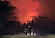 Incendio forestal “San Antonio” continúa en combate en Constitución bajo Alerta Roja incxndio constitucion