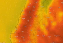 Emiten alerta meteorológica por calor extremo desde la región del Maule hasta la región de Los Ríos