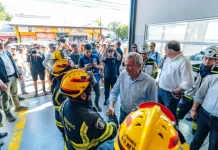 Jose Antonio Kast - Visita Bomberos