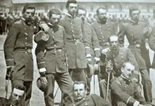 Oficialidad_Batallon_Curico-_Lurin_1881