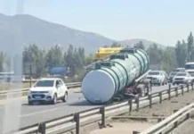 Fuga de amoniaco obliga a suspender tránsito y activa protocolos de emergencia en la Ruta 5 Sur a la altura de Pelequén 7c5eed68-24ef-4c5c-8345-eb3654298338
