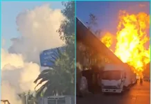 Fuerte explosión provoca incendio de gran magnitud en límite de Renca y Quilicura