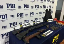 PDI desarticula punto de acopio de armas en sector sur poniente de Curicó PDI desarticula punto de acopio de armas en sector sur poniente de Curicó