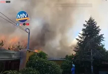Voraz incendio destruye dos viviendas y deja una persona lesionada en villa Don Misael de Curicó-0