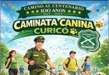 caminata canina benéfica Carabineros en Curicó