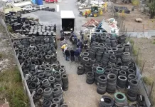 Curicó inicia operativo de reciclaje de mil neumáticos abandonados en la vía pública IMG_7342