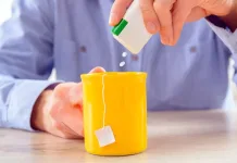 Estudio advierte que consumo de edulcorantes podría afectar la microbiota y transmitirse hasta los nietos edulcorantes-artificiales-estevia-sucralosa-taza-pastilla-endulzante