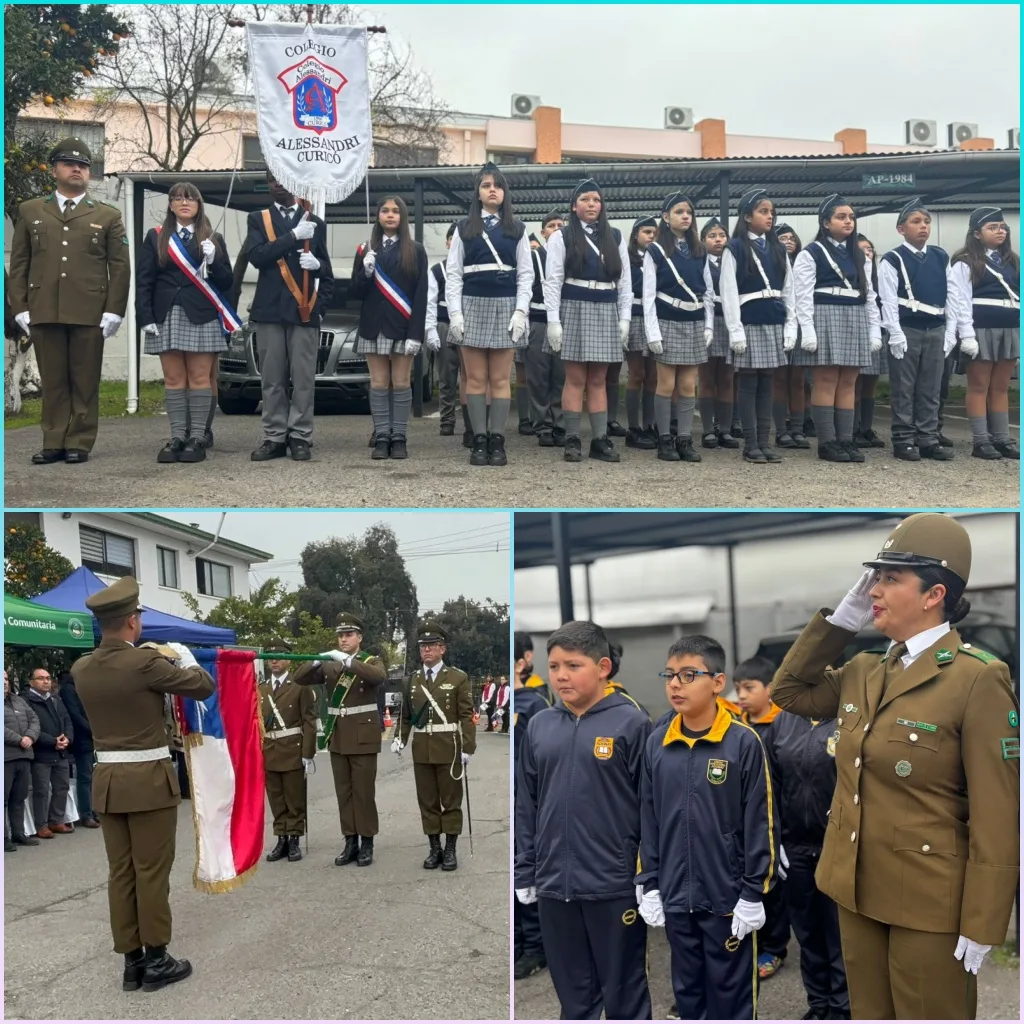 Carabineros De Curico Realizo Juramento De Brigadas Escolares