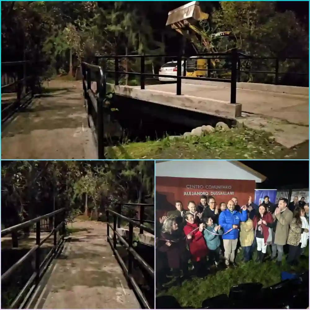 Casa Blanca Estrena Nuevos Puentes Peatonales Y Plazoleta Gracias A Inversion Municipal