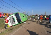 Dos fallecidos y más de 20 lesionados deja volcamiento de bus Turbus en la Ruta 5 Sur en Teno Dos Fallecidos Y Mas De 20 Lesionados Deja Volcamiento De Bus Turbus En La Ruta 5 Sur En Teno