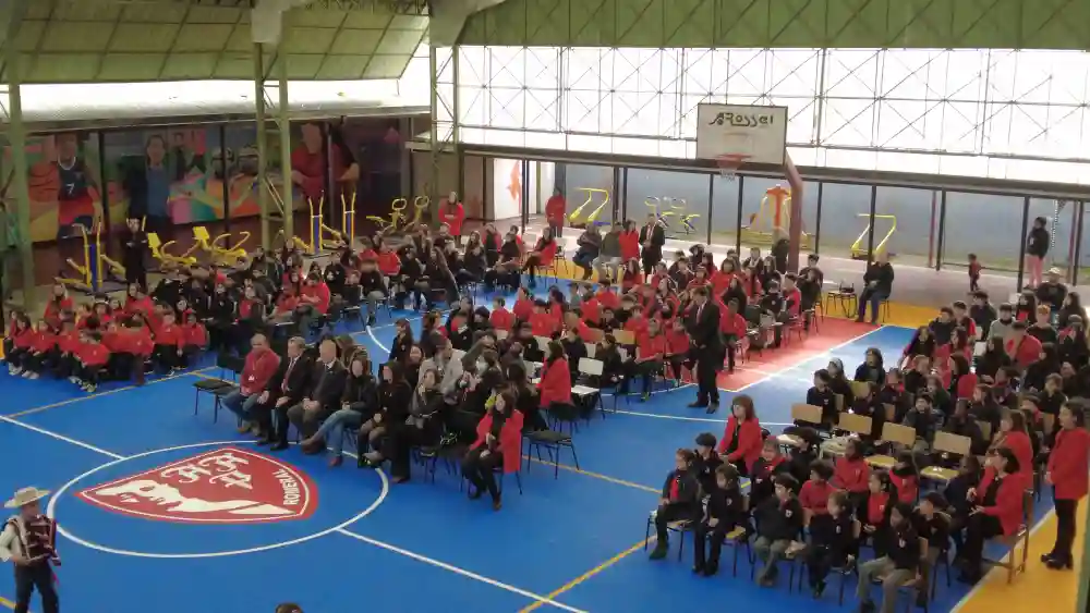 Escuela Arturo Alessandri Palma Inaugura Nueva Carpeta Deportiva Y Mural Artistico En Romeral 1