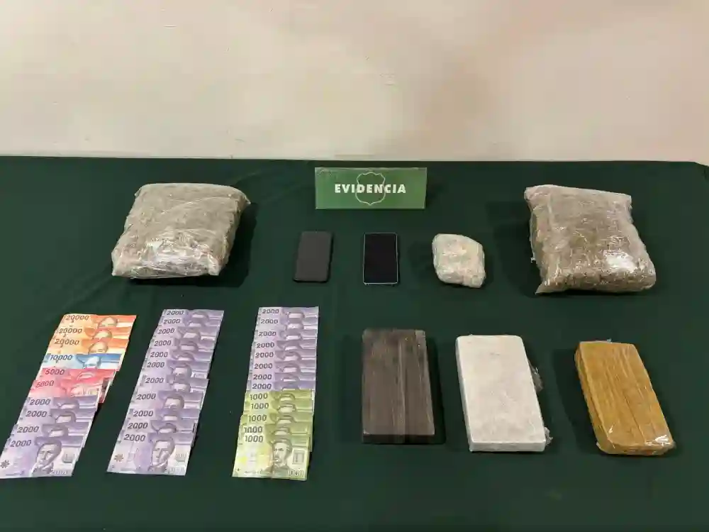 Operativo Antidrogas En Ruta 5 Sur Deja Dos Detenidos Y Mas De Cinco Kilos De Sustancias Ilicitas Incautadas