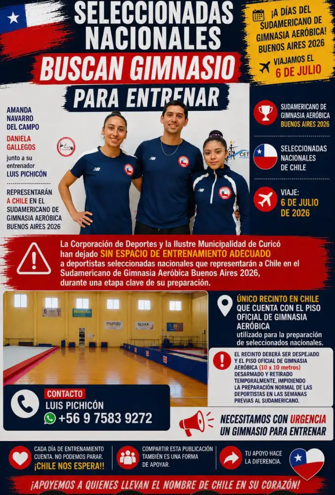 A Dias Del Sudamericano De Gimnasia Aerobica Seleccionadas Nacionales Deberan Abandonar El Gimnasio La Granja Y Buscar Donde Entrenar 1