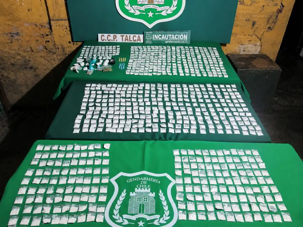Allanamiento En El Penal De Talca Permite Incautar Mas De 1 600 Dosis De Droga Tras Jornada De Visitas