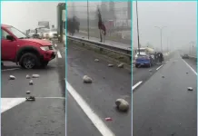 Caída de rocas desde camión desencadenó colisión múltiple en la Ruta 5 Sur en Curicó Caida De Rocas Desde Camion Desencadeno Colision Multiple En La Ruta 5 Sur En Curico