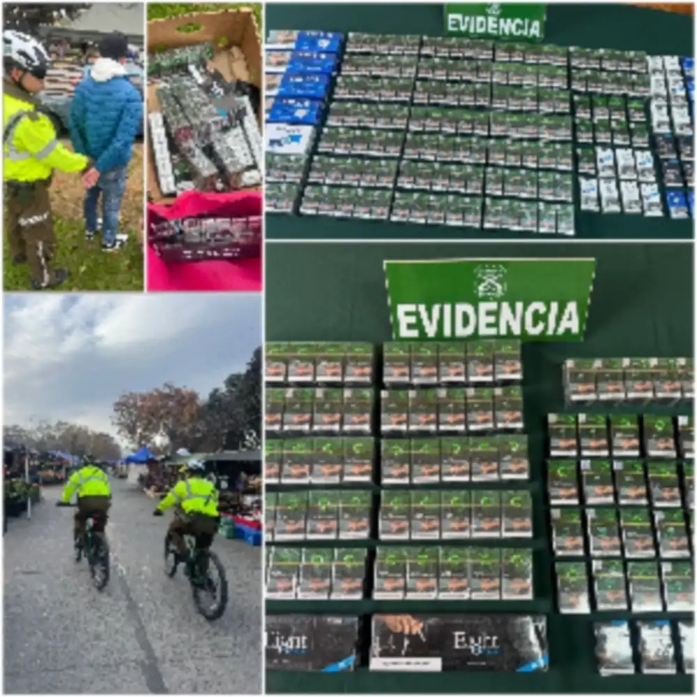 Dos Detenidos Por Contrabando De Cigarrillos Durante Fiscalizacion En Feria Libre De Rancagua
