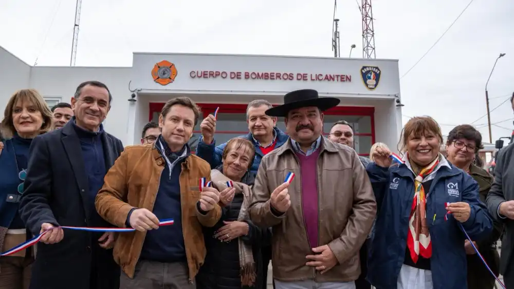 Inauguran Ampliacion Del Historico Cuartel De La Primera Compania De Bomberos De Licanten