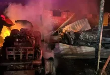 Incendio Destruye Maquinaria Agricola Al Interior De Taller Mecanico En Peralillo