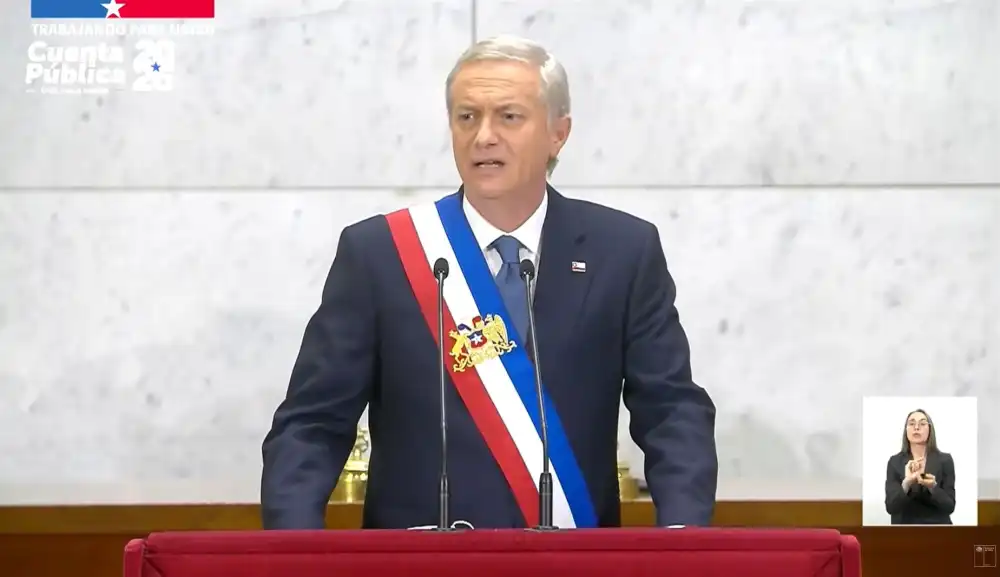Presidente Jose Antonio Kast Centro Su Primera Cuenta Publica En Seguridad Migracion Vivienda Y Modernizacion Del Estado