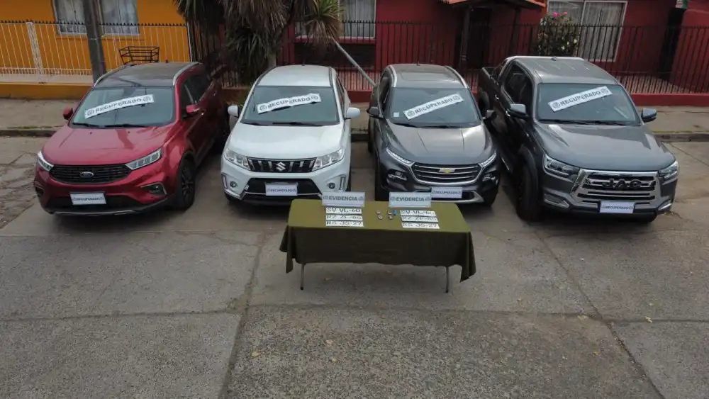Sebv De Carabineros Rancagua Recupera Cuatro Vehiculos Con Encargo Por Robo