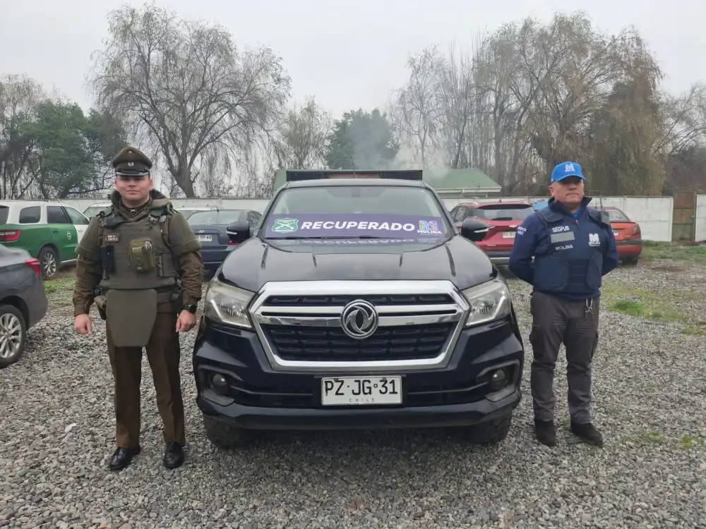 Sistema Lector De Patentes Permitio Recuperar Vehiculo Robado En Molina Y Detener A Un Conductor