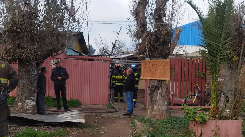 Una Persona Fallecida Deja Incendio Que Destruyo Por Completo Una Mediagua En Curico