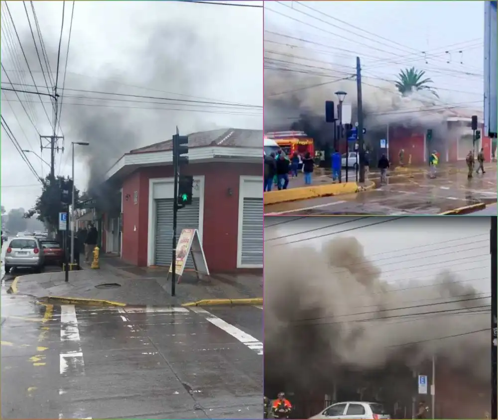 Incendio Afecto Local Comercial En Romeral Y Reabre El Recuerdo Del Siniestro De 2020