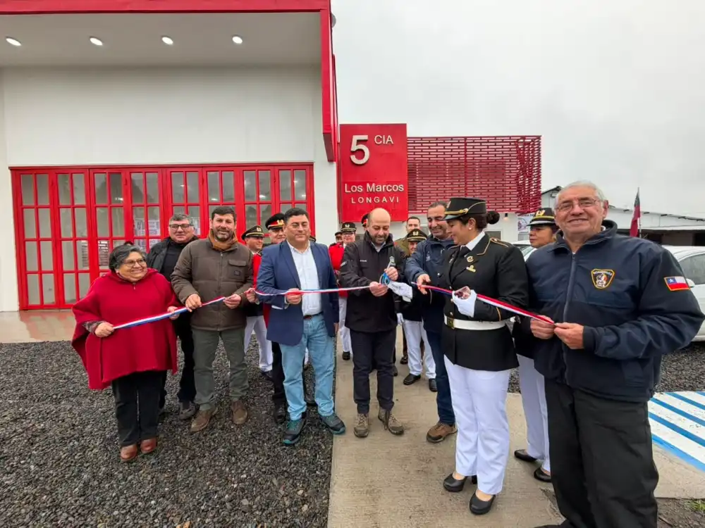Longavi Inaugura Moderna Sala De Maquinas Para La Quinta Compania De Bomberos De Los Marcos