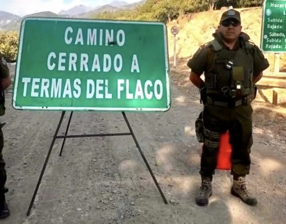 Suspenden Transito Hacia Termas Del Flaco Por Riesgo Asociado A Evento Meteorologico En Ohiggins