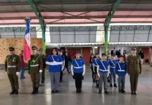 Carabineros Realiza Ceremonia De Juramento A La Bandera De Brigadas Escolares En Teno