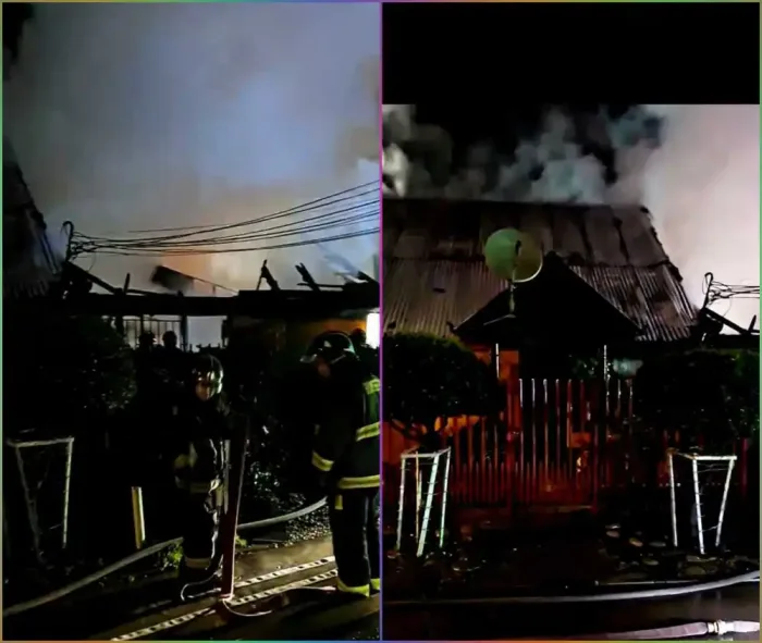 Incendio Afecto A Dos Viviendas Durante La Madrugada En Sector Bombero Garrido