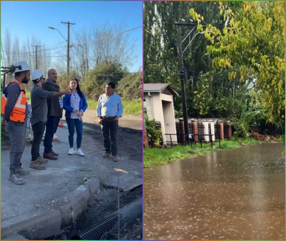 Molina Inicia Obras Para Enfrentar Historicos Anegamientos En Sector De La Escuela Casa Blanca