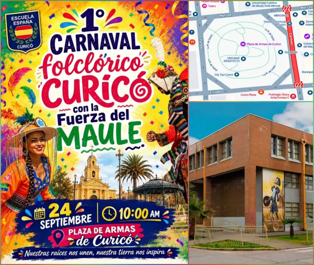 Primer Carnaval Folclorico Reunira A Estudiantes En El Centro De Curico Y Provocara Corte De Transito Este Jueves 1