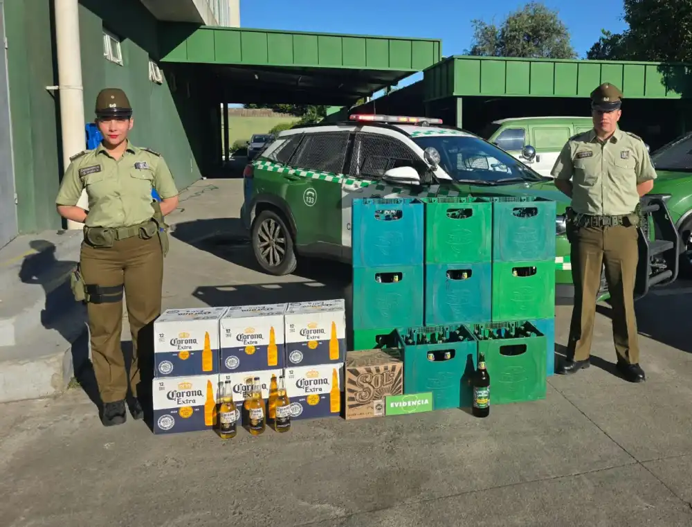 Carabineros Decomisa 220 Botellas De Cerveza Tras Fiscalizacion A Restaurante En Molina
