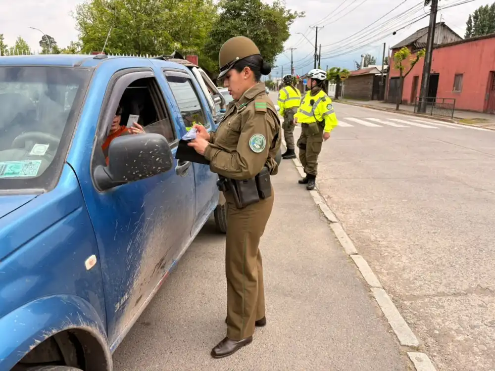 Carabineros Reforzo Controles Vehiculares Y Entrego Recomendaciones De Seguridad Vial En Chimbarongo