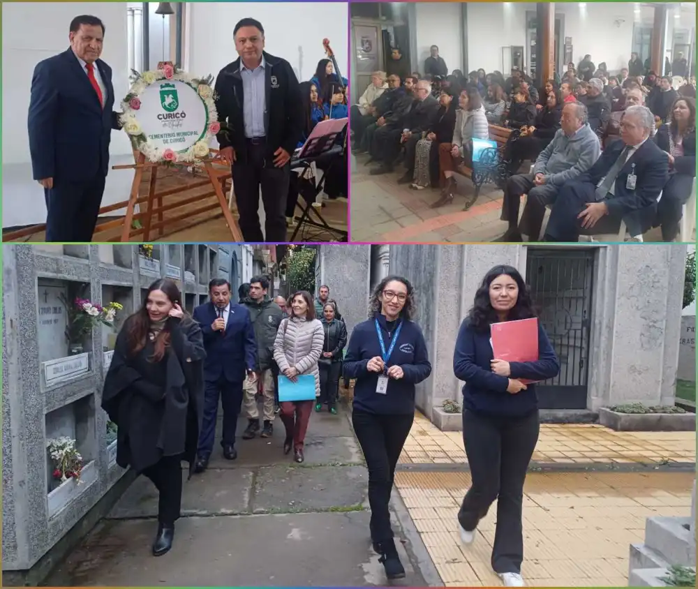 Hospital De Curico Recordo A Funcionarios Fallecidos Con Ceremonia Y Recorrido Por El Cementerio Municipal